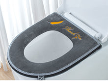 Load image into Gallery viewer, 3pcs Thickened Toilet Pad Household Plush Four Seasons Washable Toilet Cushion
