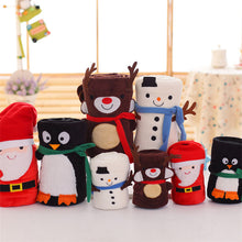 Load image into Gallery viewer, Creative Santa Claus David's Deer Snowman Penguin Blanket Cartoon Double-Sided Flannel
