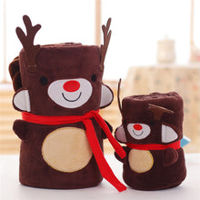 Load image into Gallery viewer, Creative Santa Claus David's Deer Snowman Penguin Blanket Cartoon Double-Sided Flannel
