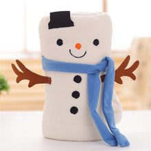 Load image into Gallery viewer, Creative Santa Claus David's Deer Snowman Penguin Blanket Cartoon Double-Sided Flannel
