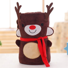 Load image into Gallery viewer, Creative Santa Claus David's Deer Snowman Penguin Blanket Cartoon Double-Sided Flannel
