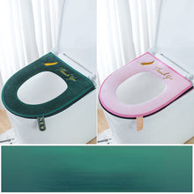 Load image into Gallery viewer, 3pcs Toilet Seat Cover Pads Thicker  Pad Household Autumn and Winter Plush Four Seasons    Washable  Cushion
