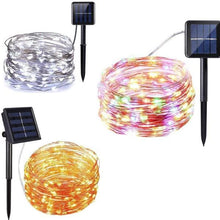 Load image into Gallery viewer, 100Led 10M Copper Wire Solar Powered Lighting Lamps for Christmas tree Outdoor Party Garden Decor
