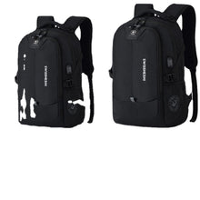 Load image into Gallery viewer, Backpack Swiss Black  Men's  Leisure Business Travel Large Capacity Student Schoolbag Men's Computer Bag
