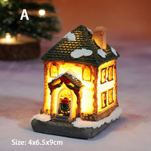 Lade das Bild in den Galerie-Viewer, 2pcs Mini Merry Christmas Decor Christmas Ornamnet Christmas Resin House
