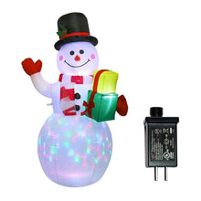 Lade das Bild in den Galerie-Viewer, 150CM LED Illuminated Inflatable Snowman Air Pump Model Airblown Dolls Toys Decoration Christmas

