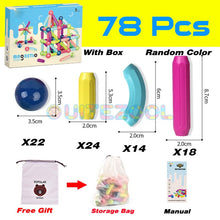 Load image into Gallery viewer, 36-152 PcsMagnetic Stick Building Blocks game magnets children Set DIY Christmas gift

