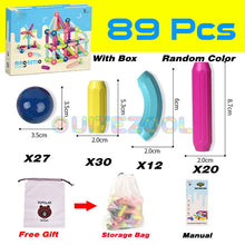 Load image into Gallery viewer, 36-152 PcsMagnetic Stick Building Blocks game magnets children Set DIY Christmas gift
