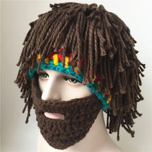 Load image into Gallery viewer, Halloween Xmas Christmas Gifts Decoration Handmade Knitted Wig Woolen Cap
