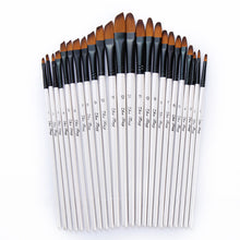 Load image into Gallery viewer, 12  Nylon Wool Set Gouache Watercolor Paint Brushes Pen
