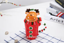 Lade das Bild in den Galerie-Viewer, Xmax Christmas Cup Gift with Lid Ceramic Mark Three-Dimensional Animal Cartoon Creative Gift
