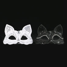 Lade das Bild in den Galerie-Viewer, 2x Halloween Xmas Christmas Gifts Decoration Makeup Dance Mask Animal Half Face Cat Mask
