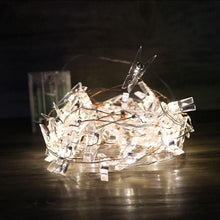 Lade das Bild in den Galerie-Viewer, 10 LEDs/20LEDs Photo Clips String Lights for Wall Wedding Party Christmas Home Decoration
