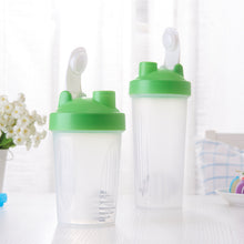 Lade das Bild in den Galerie-Viewer, 2pcs Protein Powder Shake Cup Plastic Cup 400ml Small Color Drink Cup
