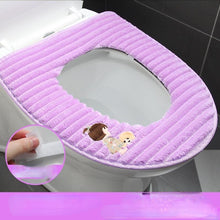 Load image into Gallery viewer, 3pcs Toilet Seat Cover Pads Winter Universal   Thick Cushion Washable
