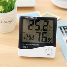 Load image into Gallery viewer, Smart Multi-Function Alarm Clock LED Display HTC-1 Indoor Electronic Thermometer Alarm Clock
