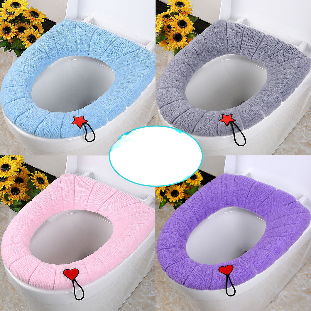 3pcs Toilet Seat Cover Pads Portable   Winter      Thicker Washable