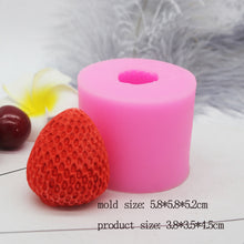 Load image into Gallery viewer, 3D Orange Petal Strawberry Silicone Moolds for Home Homemade Soap Cake Candle Cake Decoration
