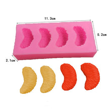 Load image into Gallery viewer, 3D Orange Petal Strawberry Silicone Moolds for Home Homemade Soap Cake Candle Cake Decoration
