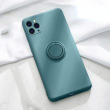 Lade das Bild in den Galerie-Viewer, Solid Color Silicone Ring Bracket Phone Case for iPhone 13 Pro Max
