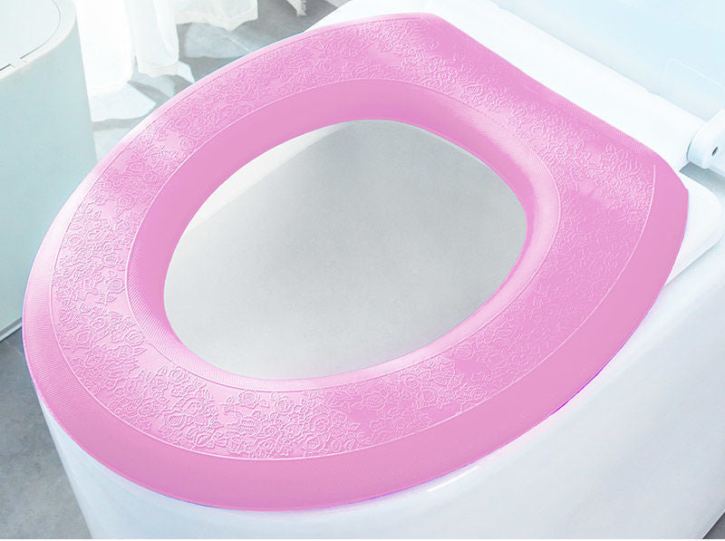 3pcs Toilet Seat Cover Pads Home    Cushion Summer   Ring  Adhesive Foam Pad High Foam Stickers