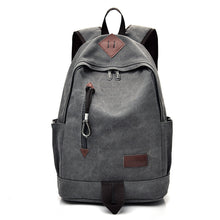 Load image into Gallery viewer, Backpack Men Casual Canvas Backpack Vintage Travel Bag High School Student Schoolbag Men

