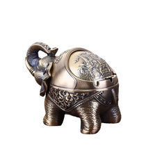 Load image into Gallery viewer, Ashtray Tea Table Craft Decoration Windproof Cover  Elephant Ashtray
