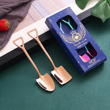 Lade das Bild in den Galerie-Viewer, 304 Stainless Steel Flatware Sets 2PCs Watermelon Spoon Shovel Spoon Ice Cream Dessert Spoon
