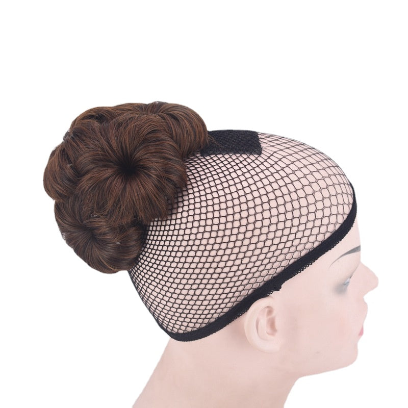 Women's Wig 2/4/6/7/9 Flower Grip Hair Bag Synthetic Hair Comb W136