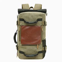 Lade das Bild in den Galerie-Viewer, Backpack Men Canvas Backpack Fashionable  Messenger   Large Capacity Portable Travel shoulder bag
