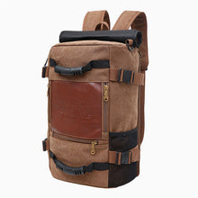 Lade das Bild in den Galerie-Viewer, Backpack Men Canvas Backpack Fashionable  Messenger   Large Capacity Portable Travel shoulder bag
