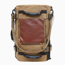 Lade das Bild in den Galerie-Viewer, Backpack Men Canvas Backpack Fashionable  Messenger   Large Capacity Portable Travel shoulder bag
