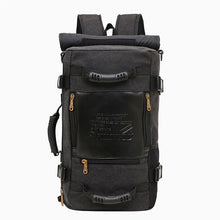 Lade das Bild in den Galerie-Viewer, Backpack Men Canvas Backpack Fashionable  Messenger   Large Capacity Portable Travel shoulder bag
