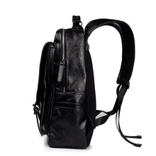 Lade das Bild in den Galerie-Viewer, Backpack Trendy Men  Student Travel Release Buckle Pu shoulder bag
