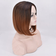 Lade das Bild in den Galerie-Viewer, Women Wig Gradient Bob Haircut Partial Rinka Haircut Handsome Fluffy W323
