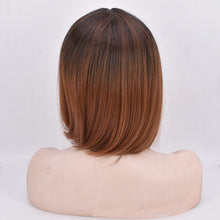 Lade das Bild in den Galerie-Viewer, Women Wig Gradient Bob Haircut Partial Rinka Haircut Handsome Fluffy W323
