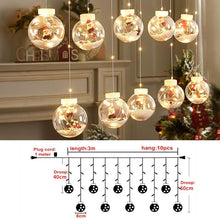 Load image into Gallery viewer, 3m Led Christmas Wish Ball Curtain Light String for Christmas Home Xmas New Year Decoration
