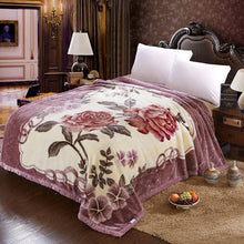 Lade das Bild in den Galerie-Viewer, Blanket Raschel Double-Layer Thickened Autumn and Winter Woolen Blanket Coral Fleece Flannel
