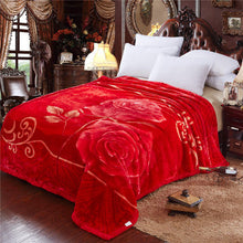 Lade das Bild in den Galerie-Viewer, Blanket Raschel Double-Layer Thickened Autumn and Winter Woolen Blanket Coral Fleece Flannel
