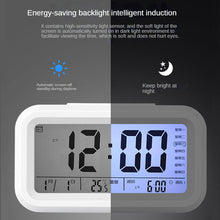 Load image into Gallery viewer, Smart Multi-Function Alarm Clock LED Display Voice Time Rechargeable/Battery Type Three Sets of Alarm
