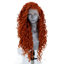 Load image into Gallery viewer, Women Wig Hand-Woven Front Lace Chemical Fiber Length Curling Iron Set W109
