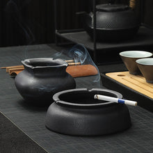 Lade das Bild in den Galerie-Viewer, Ashtray Stoneware  Tea Table Laser Large Simplicity Modern Living Room Office Ashtray
