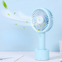Lade das Bild in den Galerie-Viewer, 2021 New Lucky Star Aromatherapy USB Small Handheld Fan Mobile Phone Holder Desktop Charging
