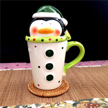 Load image into Gallery viewer, Xmax Christmas Cup Gift Reindeer Elderly Creative Cartoon Porcelain Water Gift
