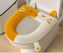 Load image into Gallery viewer, 3pcs Toilet Seat Cover Pads Cushion Four Seasons Household   Cute   Thicker Winter
