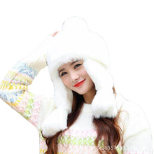 Lade das Bild in den Galerie-Viewer, Warm Winter Knit Beanie Hats Women Autumn and Winter Lei Feng Windproof Warmth Retention Material Thickened Fleece Earflaps Unisex
