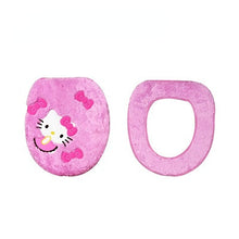 Load image into Gallery viewer, 3pcs Cute Toilet Seat Cover Household Paste Toilet Seat Thickened Fleece-Lined Toilet Seat Cover  Three-Piece Set
