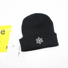 Lade das Bild in den Galerie-Viewer, Warm Winter Knit Beanie Hats Embroidered Weather Hat Men 'S Crimped Pullover Wool Unisex
