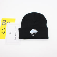 Lade das Bild in den Galerie-Viewer, Warm Winter Knit Beanie Hats Embroidered Weather Hat Men 'S Crimped Pullover Wool Unisex

