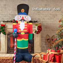 Lade das Bild in den Galerie-Viewer, 2.4m Christmas Inflatable Santa Claus Soldier Old Puppies Party Decorations
